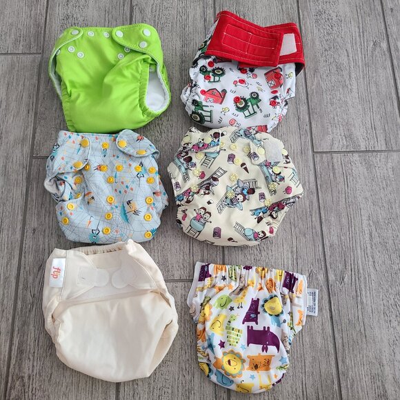 Cloth diapers set of 6 - Picture 1 of 8